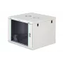 Sienas stiprināms 19 collu skapis DIGITUS Dynamic-N DN-37106 — 9U, 600x600 mm, IP20, atslēgas slēdzene