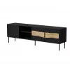 TV skapis cama meble INSERTO 3D1W 190x40x62 cm melns ar LED
