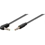 Goobay Audio savienojuma kabelis AUX, 3,5 mm stereo 3-pol., plāns, CU, leņķa (59526)
