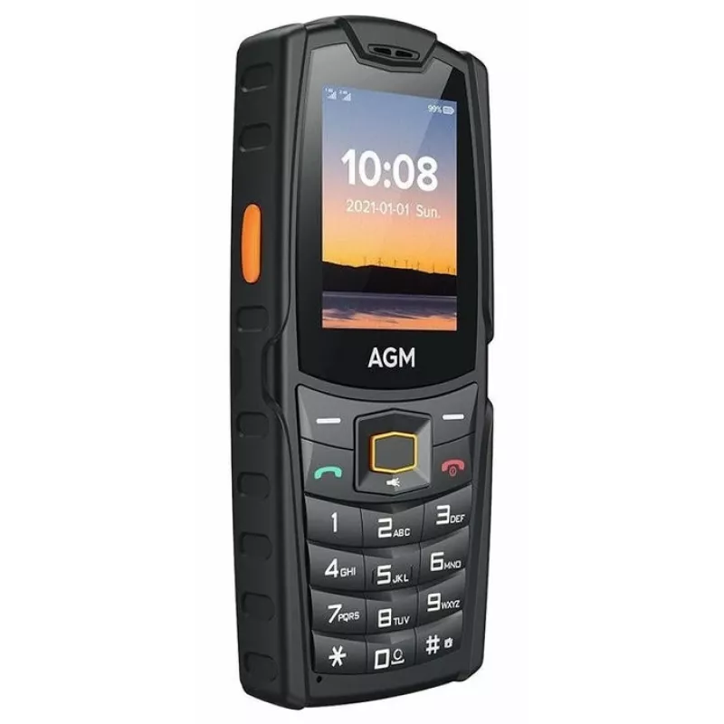 AGM M6 4G izturīgs āra tālrunis ar pogām (monobloks), IP68/IP69K, MIL-STD-810H, bez barošanas adaptera