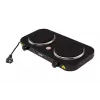 Mesko Home MS 6509 melnā elektriskā plīts virsma, 2 zonu noslēgtais disks