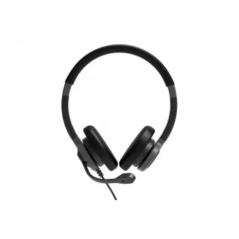 PORT CONNECT | Stereo USB Austiņas PRO ON'R 300 | Vadu | Uz auss | Trokšņu slāpēšana | Melna