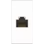 Kindermann Konnect flex 45 click Cat-6 (RJ45) 1 m - Modulārais ieliktnis - RJ-45 - Balts, RAL 9003 (7464000827)