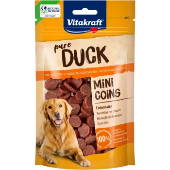VITAKRAFT Duck Mini Coins - suņu gardums - 80g