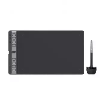 Huion Inspiroy 2L H1061P grafiskā planšete, 266,7 x 166,7 mm (10,5 x 6,56 collu) zīmēšanas laukums, 8192 spiediena līmeņi, melna