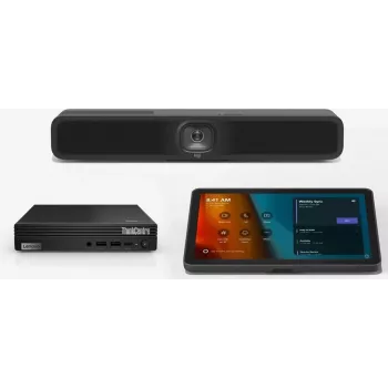 Komplekts LOGITECH Tap ar USB komplektu + LENOVO ThinkSmart Tiny Kit i3-13100T 16GB 256GB SSD + MeetUp 2 4K videokonferences kamera