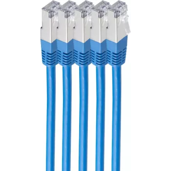 shiverpeaks BS75711-H0.25B-SET5 Tīkla kabelis zils 0,25 m Cat6 S/FTP (S-STP)