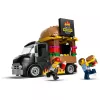 LEGO City Burger Furgons Bērniem no 5 Gadiem - Pārtikas Kravas Auto Ar Virtuvi Un Figūriņām