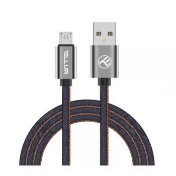 USB uz Micro USB datu kabelis Tellur 1 m džinsa