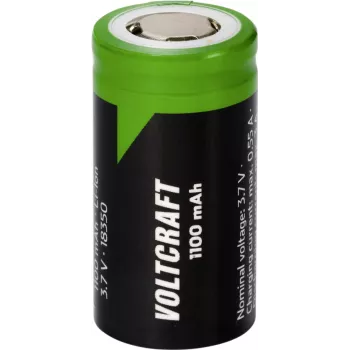 Voltcraft VC-18350 speciālā baterija 18350 Flat-Top Litija 3.7 V 1100 mAh (VC-16569880)
