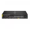 HPE Aruba Networking 6100 12G Class4 PoE 2G/2SFP+ 139W pārvaldāms L3 Gigabit Ethernet (10/100/1000) PoE slēdzis, 1U, melns