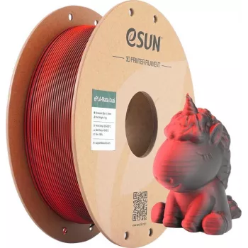 ESUN PLA MATTE DUAL 1,75mm RED BLACK 1kg 3D drukas pavediens (PLA-MTD175B-BR1P1)