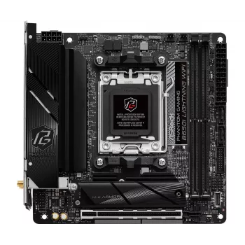 Mini-ITX mātesplate ASRock B650I Lightning WiFi — AMD B650, Socket AM5, DDR5, 2 DIMM (maks. 96 GB), Wi‑Fi 6E, 2.5Gb LAN