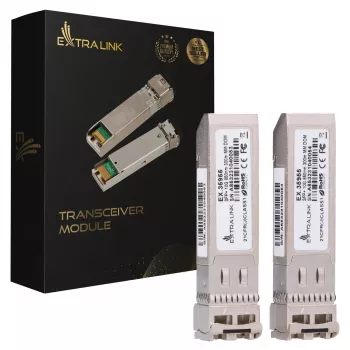 Extralink EX.35955 SFP+ 10G raiduztvērēji, 850 nm, 300 m, daudzmodu, DOM, HP/Aruba, 2 gab.