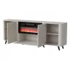 Kumode ar kamīnu Cama Meble Volare 200 x 39 x 75 cm, smilškrāsas, skaidu plātne