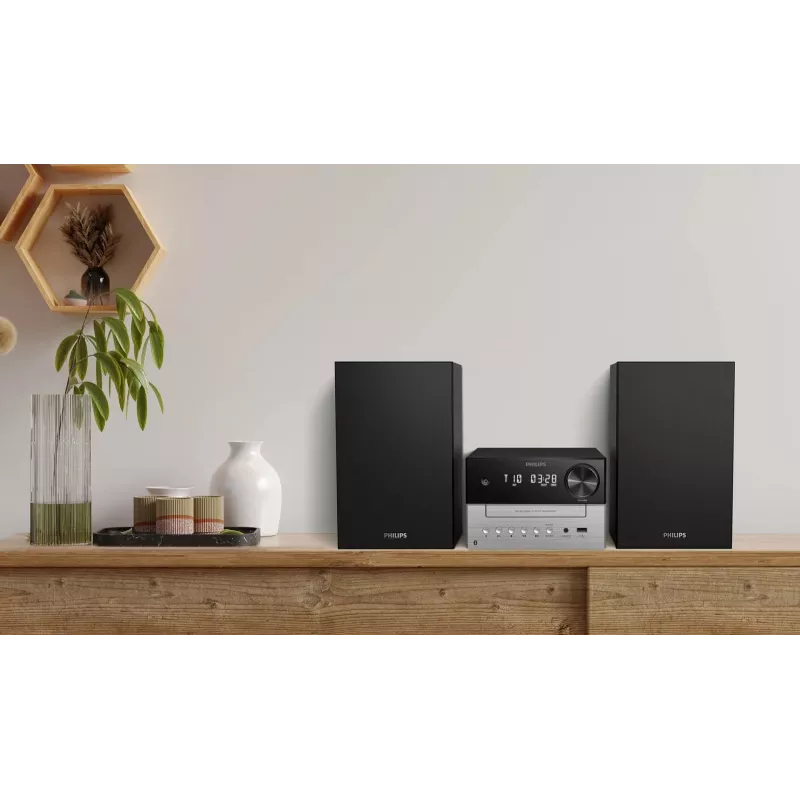 Philips TAM3205M2 mājas audio mikro sistēma 20 W Melns, Sudrabs