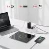 Strāvas sloksne MACLEAN MCE388 W — 2 kontaktligzdas, 3×USB, 110–240V, 2500W, 3 m vads, balta