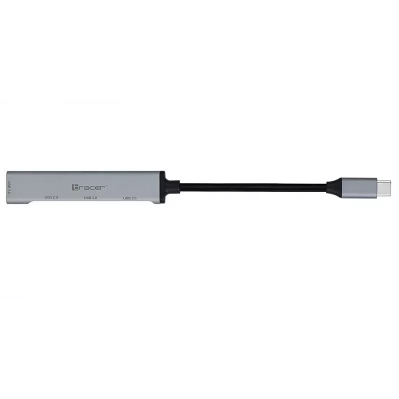 TRACER H40 USB Type-C alumīnija centrmezgls 4 porti USB 3.0/2.0