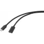 Renkforce USB kabelis USB 3.2 Gen2x2 USB-C™ spraudnis, USB-C™ ligzda 2.00 m Melns PVC apvalks (RF-4755222)