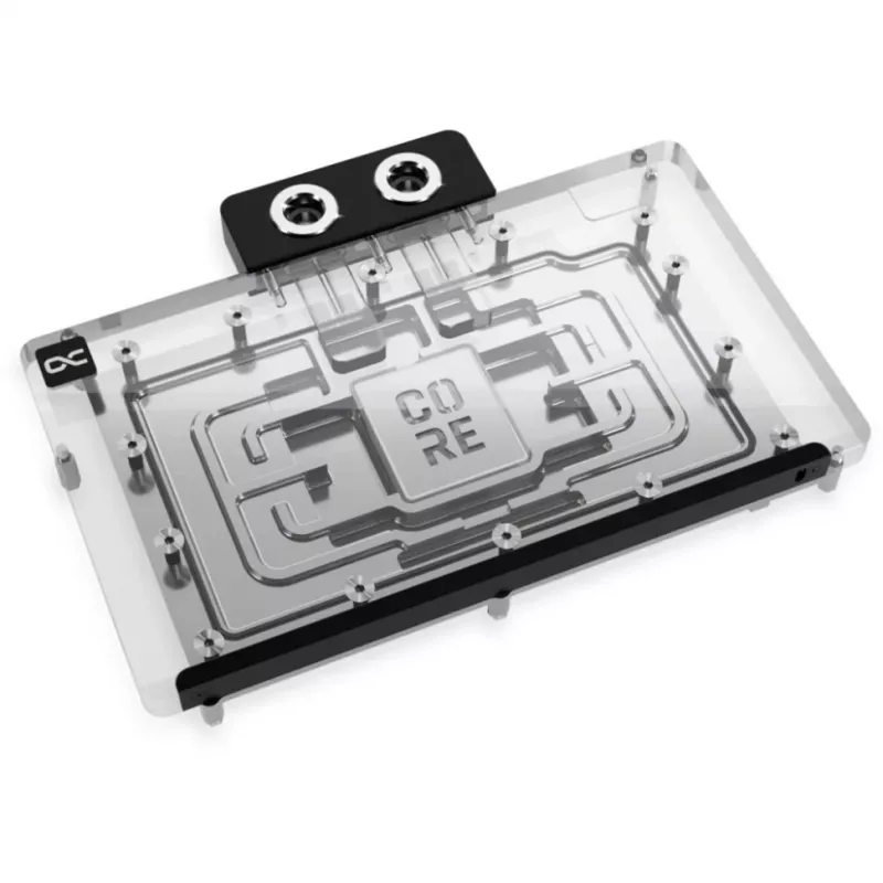 Alphacool 10259 Aizmugures plāksne Alumīnijs Hroms Varš Melns 153.3mm