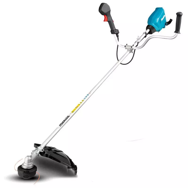 Makita DUR369APT2 trimmeris/nezāļu griezējs 1000 W AC/akumulators Melns, Zils, Pelēks