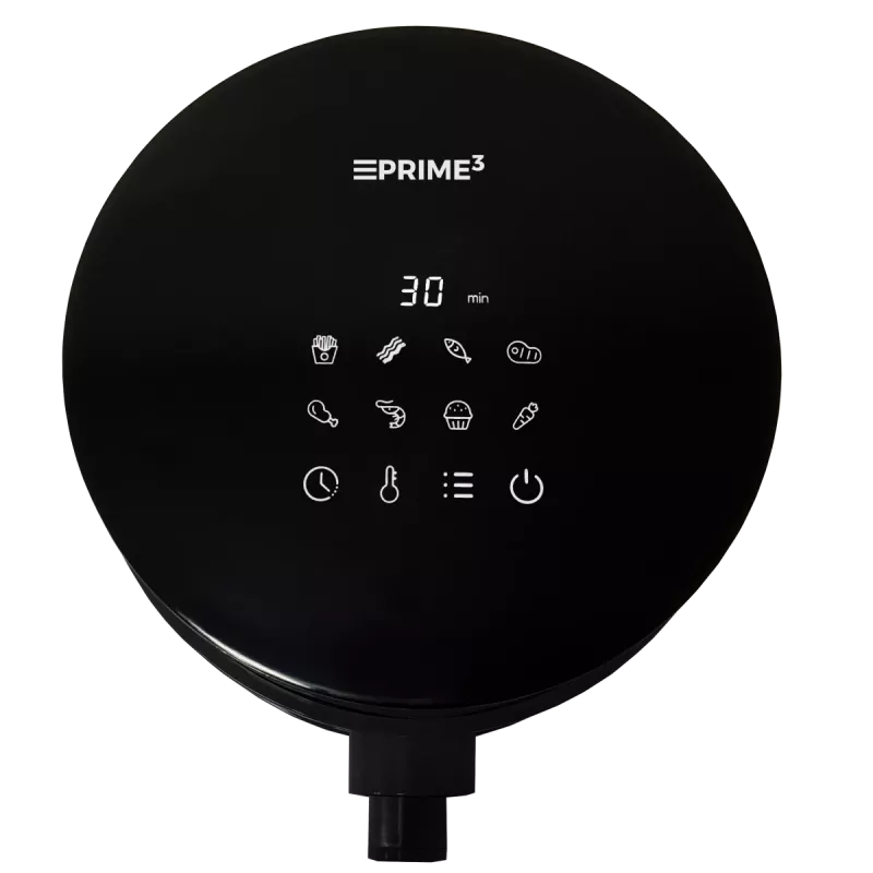 Gaisa fritē PRIME3 SAF31 2,5 L, 1200 W, karstā gaisa beztauku fritē, melna