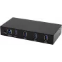 EXSYS EX-11234HMS interfeisa centrmezgls USB 3.2 Gen 1 (3.1 Gen 1) Type-B 5000 Mbit/s Melns