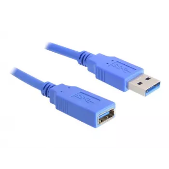USB pagarinātājs DeLOCK USB 3.0-A vīrietis/sieviete 1m