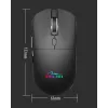 Bezvadu pele MEDIA-TECH MT1124 BT/RF Silent & Recharge — ambidekstrāla, 3200 DPI, Bluetooth + 2,4 GHz USB, 6 pogas, uzlādējama