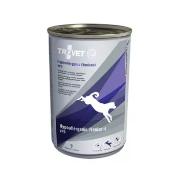 TROVET Hypoallergenic VPD ar brieža gaļu - Slapjā suņu barība - 400 g