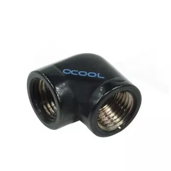 Alphacool HF L-savienotājs G1/4 IG uz G1/4 IG - Deep Black (17042)