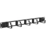 Lanview RAO110BL 1U 48,3 cm (19 inch) kabeļu organizators