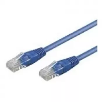 Wentronic Goobay CAT 5e Patch Kabelis, U/UTP, Zils, 0,25 m - CCA vara maisījums (68608)