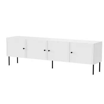 4D RTV skapis PALAZZO BIS 201x40x60 balts matēts