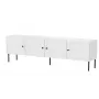 4D RTV skapis PALAZZO BIS 201x40x60 balts matēts