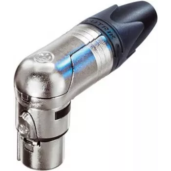 Neutrik RX sērija - Audio spraudnis - XLR3 (siev.) - taisnleņķa spraudnis (NC3FRX)