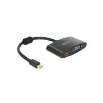 Video kabeļa adapteris DeLOCK 65553 Mini DisplayPort HDMI VGA 0,18 m