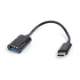 Gembird A-OTG-CMAF2-01 USB kabelis 0.2 m USB C USB A Melns