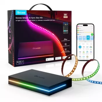 LED apgaismojuma centrs Govee AI Sync Box 2 RGBICW Wi‑Fi Bluetooth HDMI 2.1