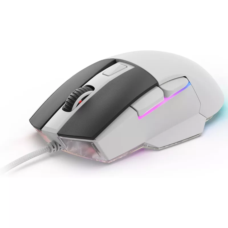 Sharkoon SGM35 vadu optiskā pele, USB Type-A, 6400 DPI, balta