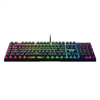 Razer BlackWidow V4 X mehāniskā spēļu tastatūra, Yellow slēdži, US izkārtojums, vadu, melna
