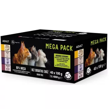 PetRepublic slapjā barība kaķiem maisiņos 100 g — pīle, tītars, liellops, vista ar teļa gaļu