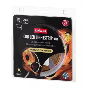 Activejet AJE-COB 5m COB LED lente silta gaisma iekštelpām