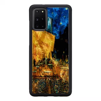 Aizsargmaciņa iKins Samsung Galaxy S20+ — melna Cafe Terrace