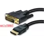 HDMI uz DVI kabelis ShiverPeaks 77483-RE 3.0m ar zeltītiem kontaktiem un ferīta serdeņiem