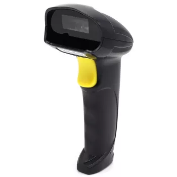 Rokas svītrkodu skeneris QOLTEC 50853 — 1D/2D, vadu, USB, ABS korpuss, 1.65 m kabelis