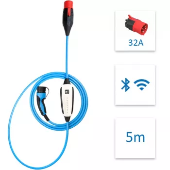 NRJkick Mobile Wallbox 32A 5m Standard (22 kW, 5 metru kabelis)