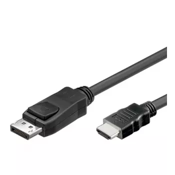 Alcasa DP-HDMI 2m kabeļa adapteris DisplayPort uz HDMI Type A Melns