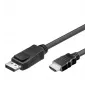 Alcasa DP-HDMI 2m kabeļa adapteris DisplayPort uz HDMI Type A Melns