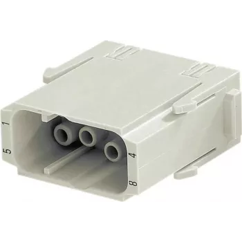 Harting savienotājs Han C-moduļa kontaktu ieliktnis 09 14 008 3001 — 8 signālkontakti + PE, krimpējams